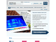 Tablet Screenshot of enev-normen.de